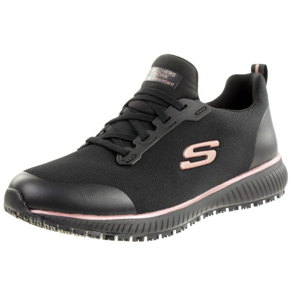 Skechers Womens Work SQUAD SR Arbeitsschuh Berufsschuh Sneaker 77222EC schwarz