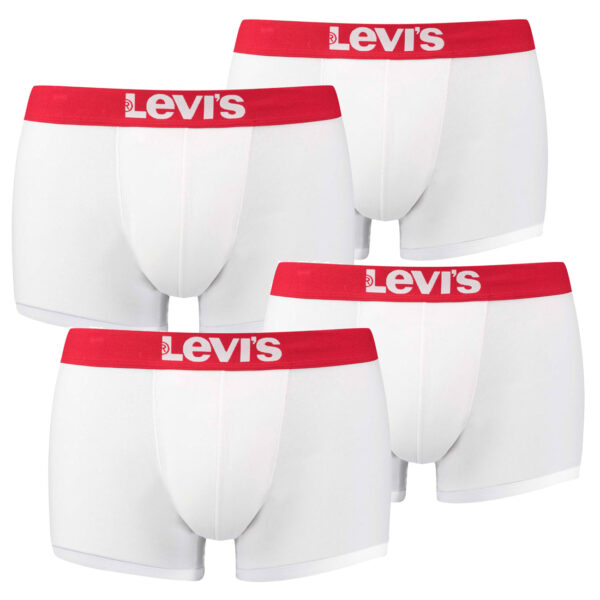 4er Pack Levis Men Solid Basic Trunk Boxershorts Unterhose Pant Unterwäsche