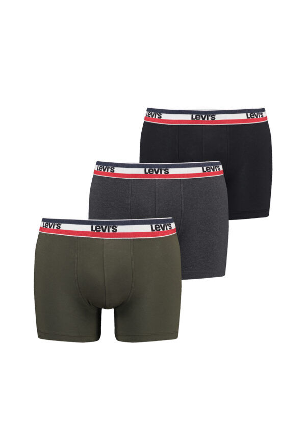 3er Pack Herren Levis SPRTSWR LOGO BOXER BRIEF Boxershorts Unterwäsche Pants