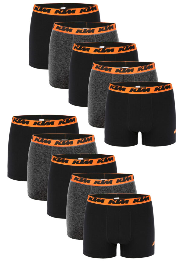 KTM by FREEGUN Boxershorts für Herren Unterwäsche Pant Men´s Boxer 10 er Pack