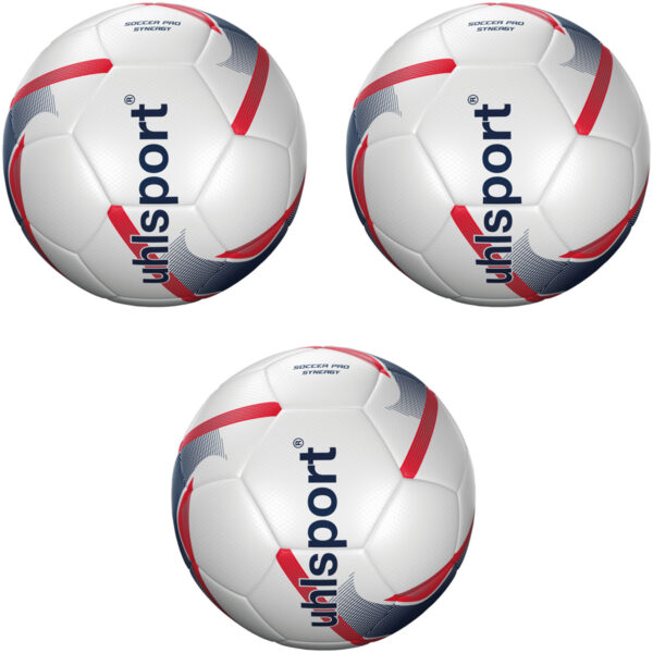 3 Uhlsport SOCCER PRO SYNERGY Fussbälle für Kunstrasen und Naturrasen 100166801