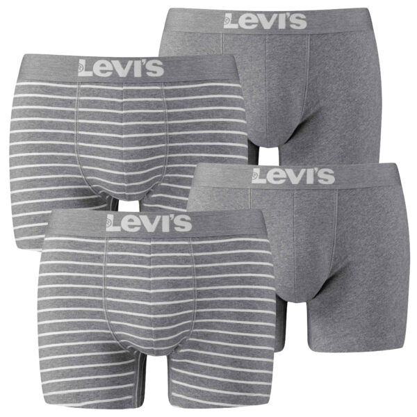 4er Pack Levis Men Vintage Stripe YD B Boxer Brief Boxershorts Unterhose Pant Un...