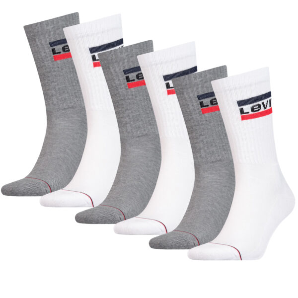 6 Paar Levis 144NDL Regular Cut SPR Unisex Socken Strümpfe 902012001