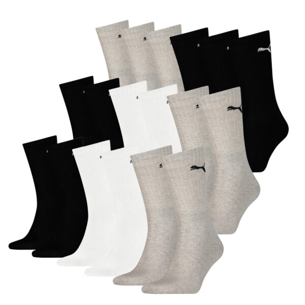 18 Paar Puma Socken Cush Crew Sportsocken Tennis Socken Unisex