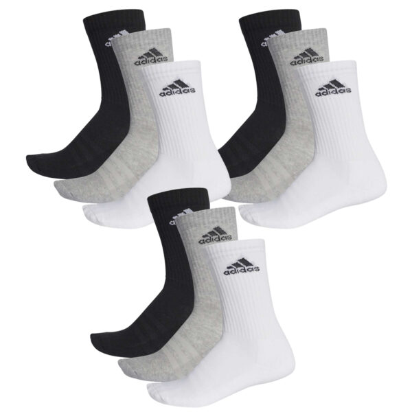 adidas CUSHIONED CREW Tennissocken Sportsocken Damen Herren Unisex 9 Paar