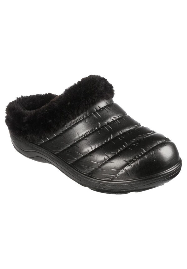 Skechers Damen Cozy Camper Glamping Hausschuhe Pantoffeln gefüttert 111356 schwa...