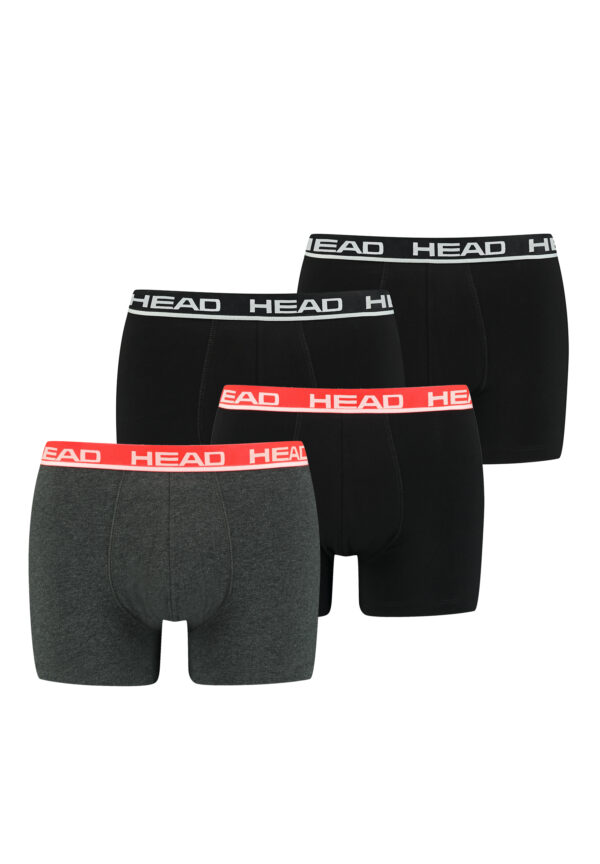 Head Herren Basic Boxer Pant Shorts Unterwäsche Unterhose 4 er Pack