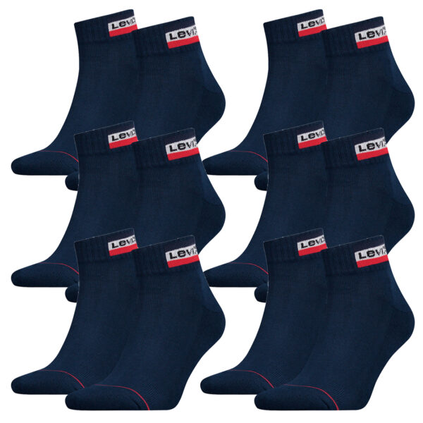 12 Paar Levis 144NDL Mid Cut SPRTWR L Unisex Socken Strümpfe 902011001