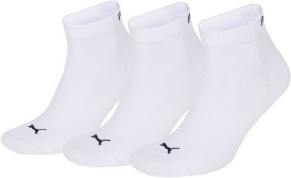 3 Paar Puma Sneaker Quarter Socken Gr. 35 - 49 Unisex für Damen Herren Füßlinge