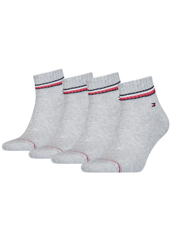 4 Paar TOMMY HILFIGER Herren ICONIC QUARTER Gr. 39 - 49 Sneaker Socken