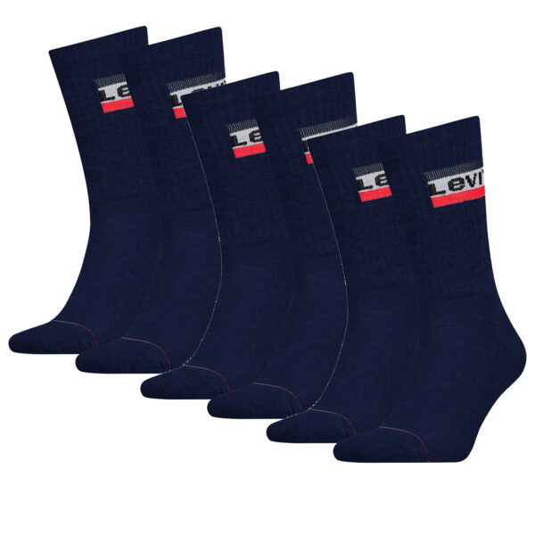 6 Paar Levis 144NDL Regular Cut SPR Unisex Socken Strümpfe 902012001