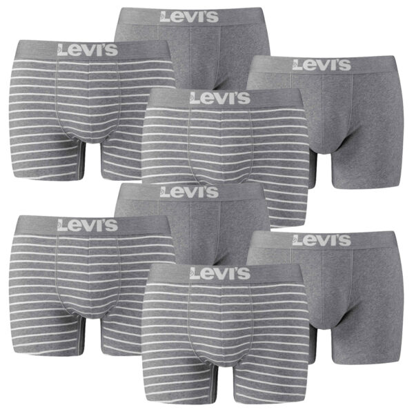 8er Pack Levis Men Vintage Stripe YD B Boxer Brief Boxershorts Unterhose Pant Un...