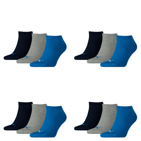 12 Paar Puma Sneaker Invisible Socken Gr. 35 - 49 Unisex für Damen Herren Füßlin...