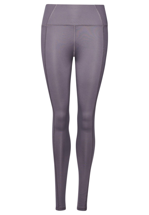 Superdry Damen FLEX RIB TIGHT Leggings Fitnesshose grau