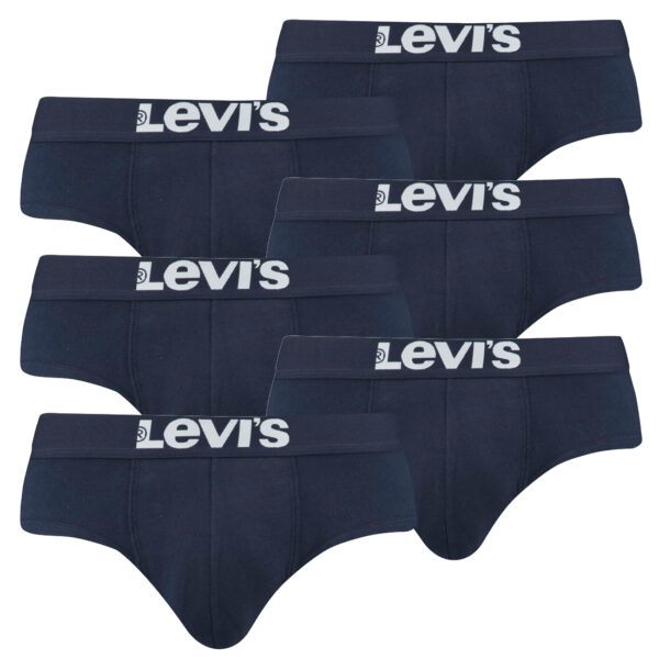 6er Pack Levis Men Solid Basic Brief Shorts Slip Herren Unterhose Pant Unterwäsc...