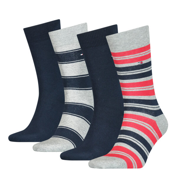 4 Paar Tommy Hilfiger Herren TH Men Giftbox 4P Gr. 39 - 46 Business Socken Gesch...