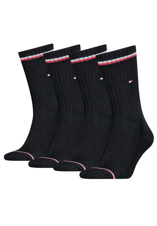 4 Paar TOMMY HILFIGER Herren ICONIC Socken Gr. 39 - 49 Tennis Socken