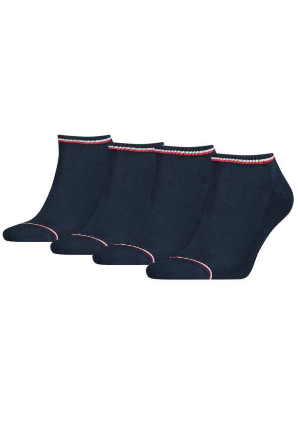 4 Paar TOMMY HILFIGER Herren ICONIC SNEAKER Gr. 39 - 49 Sneaker Socken