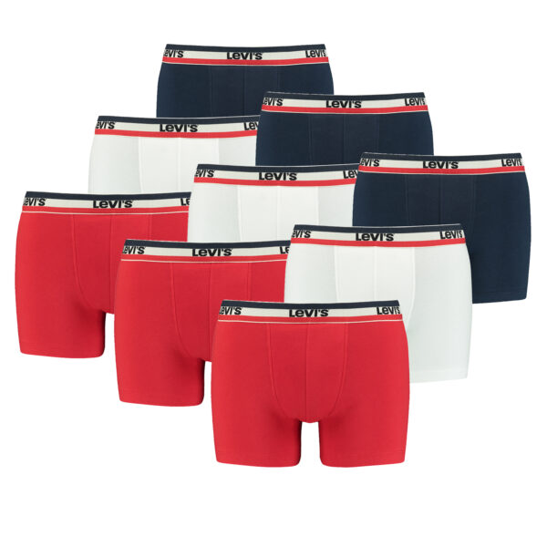 9er Pack Herren Levis SPRTSWR LOGO BOXER BRIEF Boxershorts Unterwäsche Pants