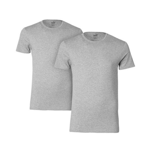 2 er Pack Puma Basic Crew T-Shirt Men Herren Unterhemd Rundhals