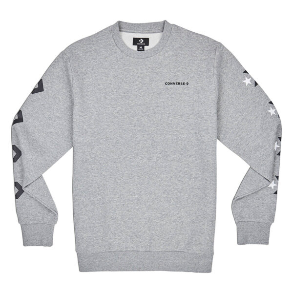 Converse Star Chevron Graphic Crew VGH Herren Sweatshirt grau