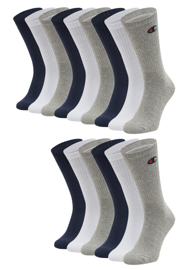 15 Paar Champion Crew Socken Gr. 35 - 46 Unisex Tennissocken U24558