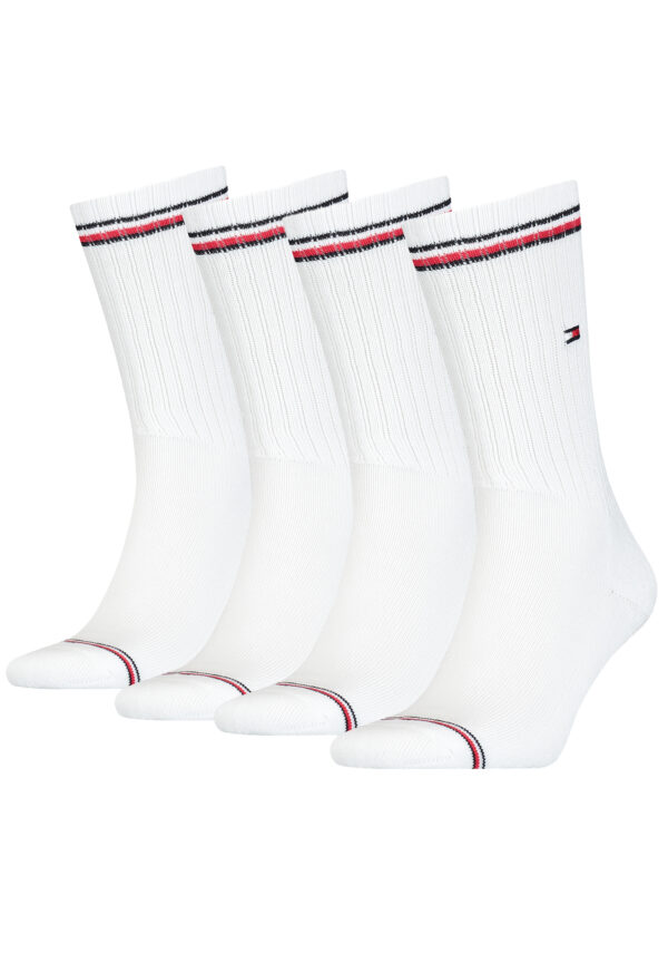 4 Paar TOMMY HILFIGER Herren ICONIC Socken Gr. 39 - 49 Tennis Socken