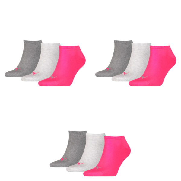 9 Paar Puma Sneaker Invisible Socken Gr. 35 - 49 Unisex für Damen Herren Füßling...