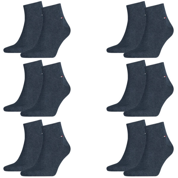 12 Paar TOMMY HILFIGER Quarter Socken Gr. 39 - 46 Herren Business Sneaker Socken