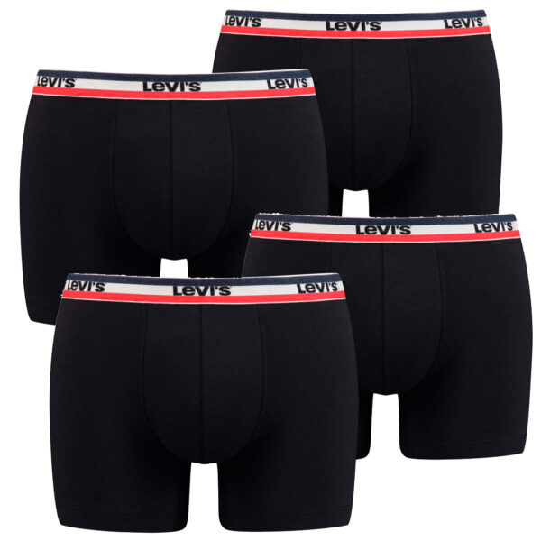 4er Pack Herren Levis SPRTSWR LOGO BOXER BRIEF Boxershorts Unterwäsche Pants