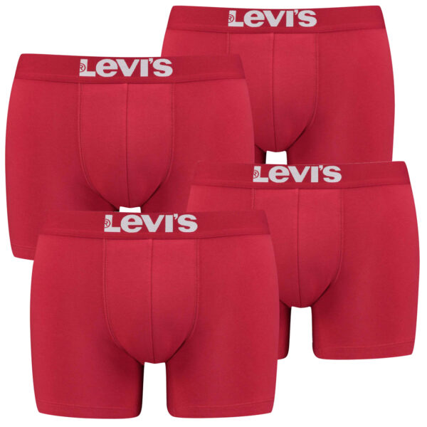 4er Pack Herren Levis Solid Basic Boxer Brief Boxershorts Unterwäsche Pants