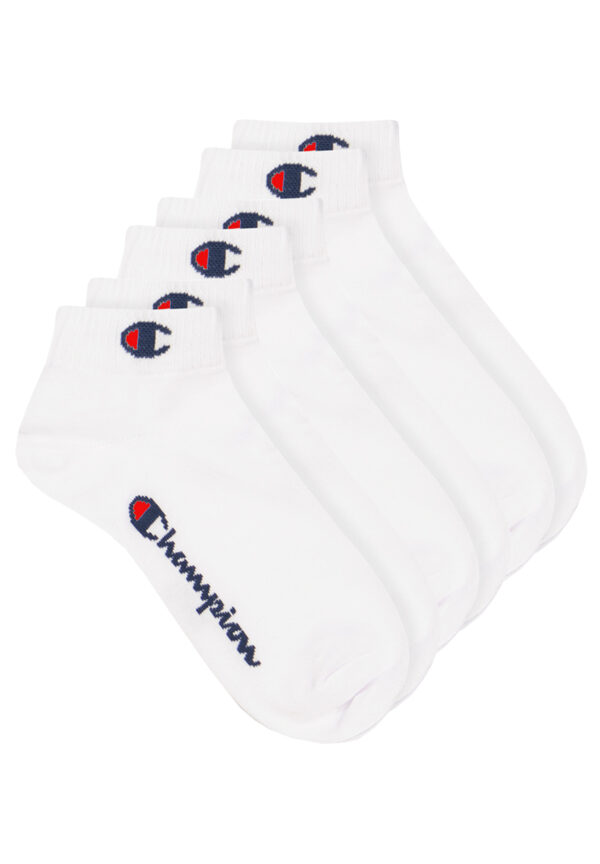 3 Paar Champion Quarter Socken Gr. 35 - 46 Unisex Sneaker Kurzsocken