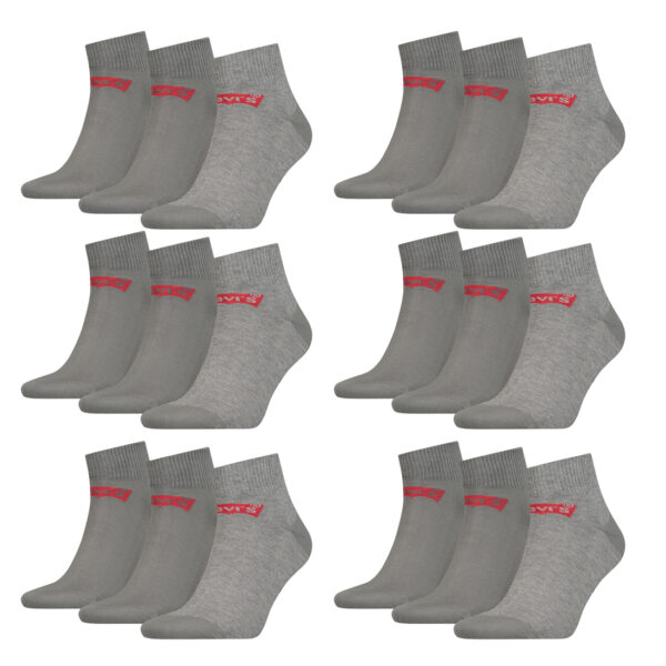 18 Paar Levis 168SF Mid Cut Unisex Socken Sneakersocken Strümpfe 903051001