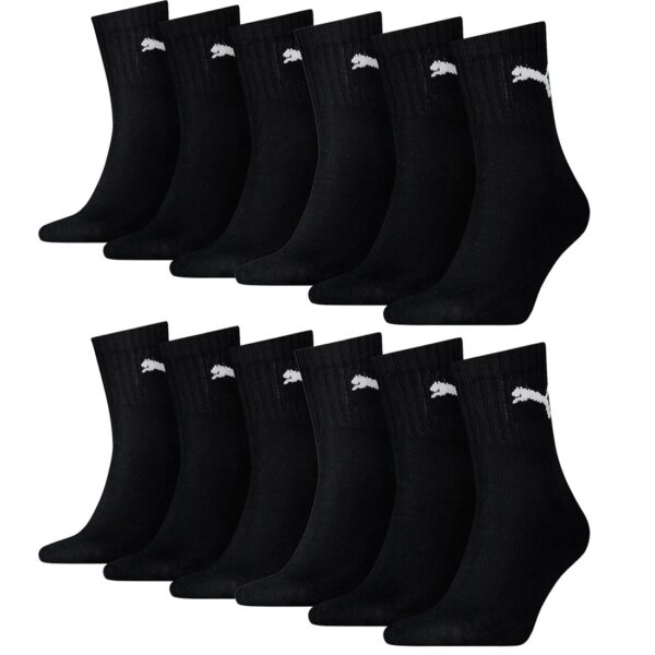 12 Paar Puma Socken Short Crew Sportsocken Tennis Socken Gr. 35 - 49 Unisex