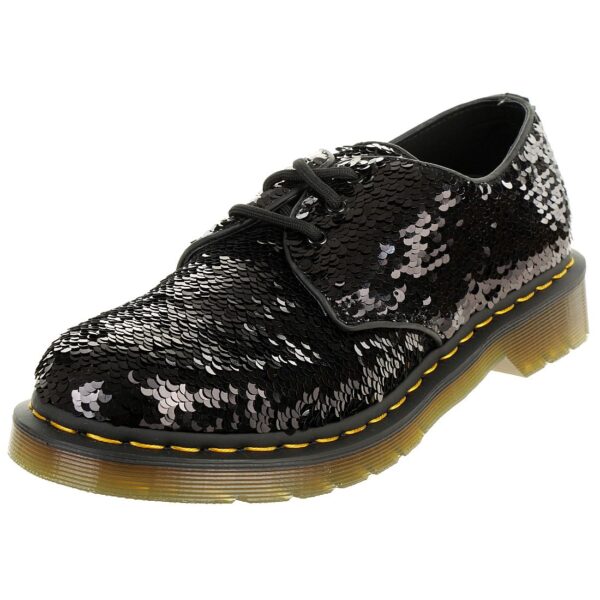 Dr. Martens 1461 Sequin Damen Halbschuhe schwarz silber Pailletten