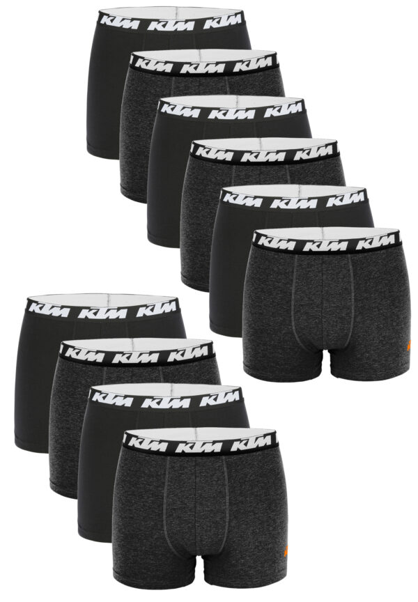 KTM by FREEGUN Boxershorts für Herren Unterwäsche Pant Men´s Boxer 10 er Pack