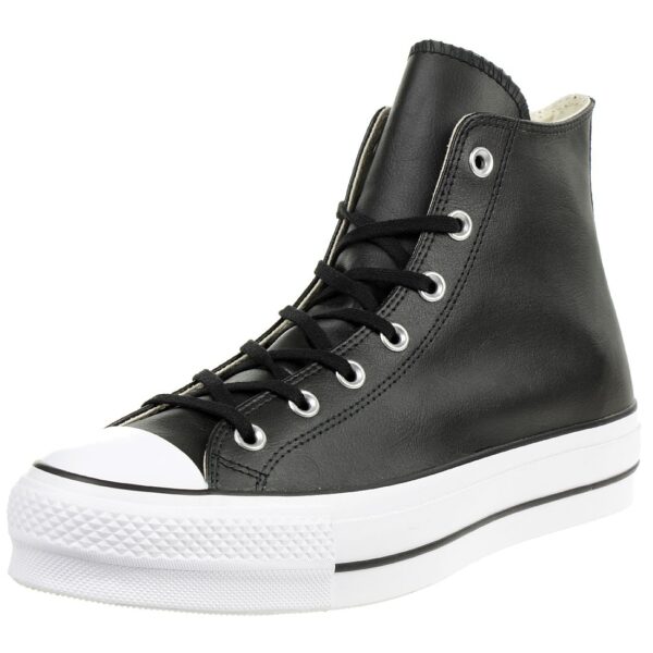 Converse C Taylor All Star LIFT CLEAN HI Chuck Sneaker Leder schwarz 561675C