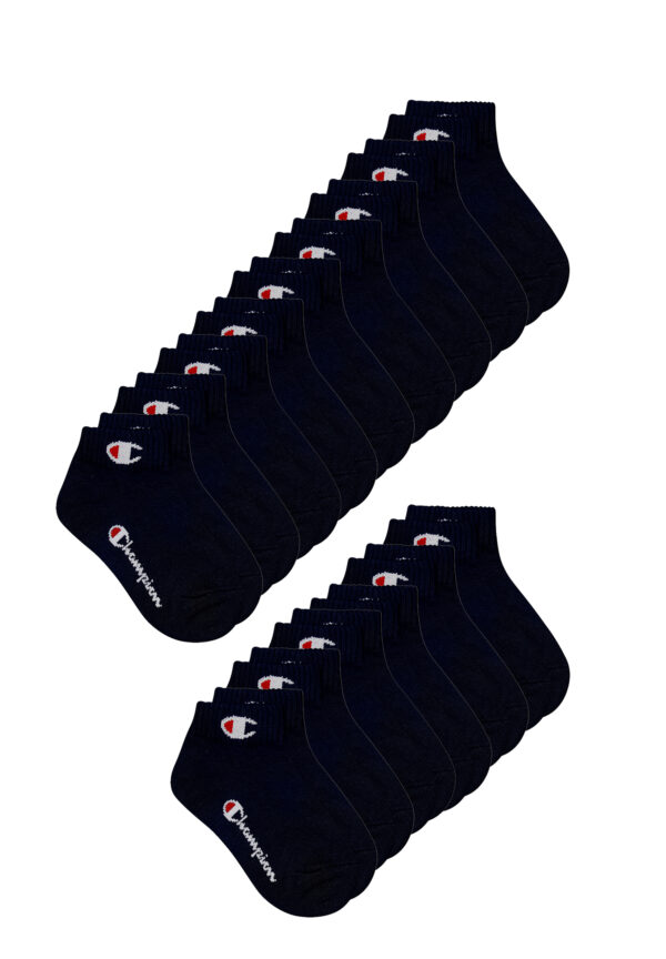 15 Paar Champion Quarter Socken Gr. 35 - 46 Unisex Sneaker Kurzsocken