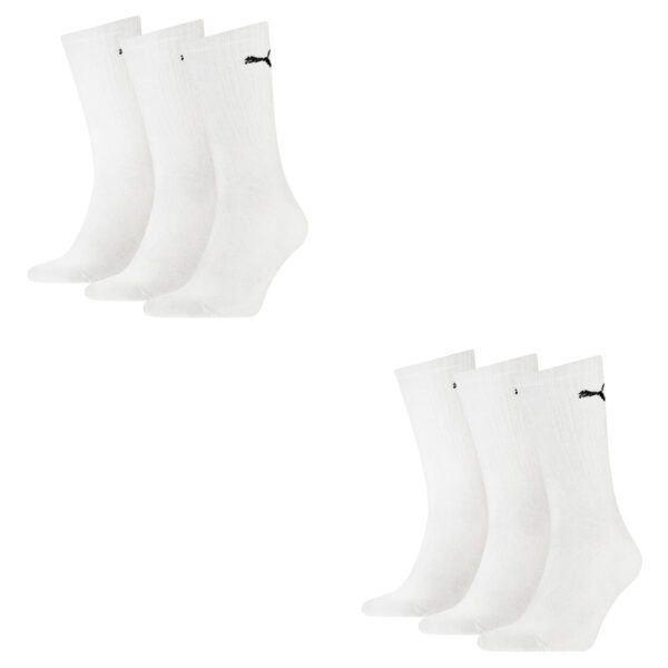 6 Paar Puma Sportsocken Tennis Socken Gr. 35 - 49 Unisex für sie und ihn