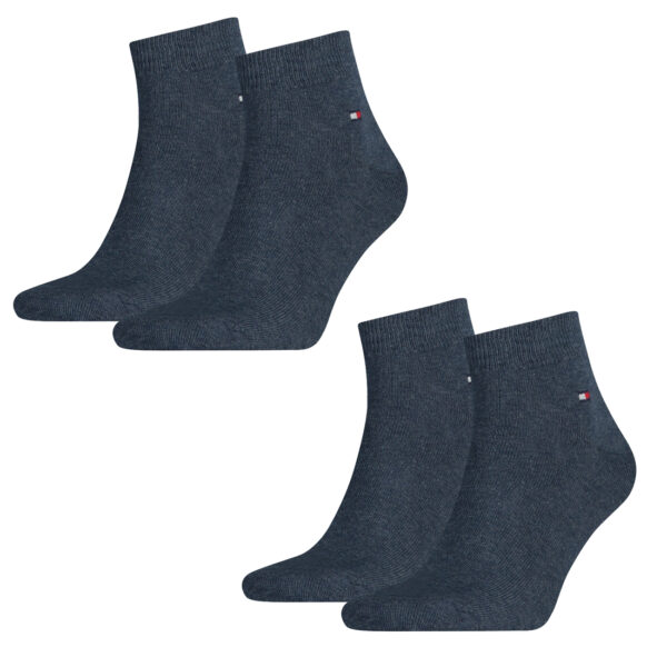 4 Paar TOMMY HILFIGER Quarter Socken Gr. 39 - 46 Herren Business Sneaker Socken