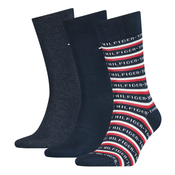 3 Paar Tommy Hilfiger Herren TH Men Giftbox 3P Gr. 39 - 46 Business Socken Gesch...