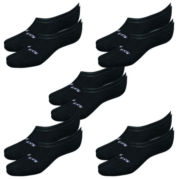 10 Paar Skechers Unisex Footies Mesh Ventilation Socken SK44008