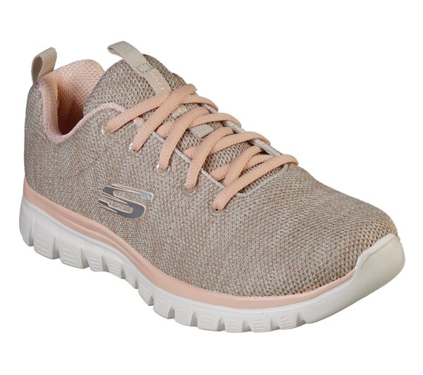 Skechers Sport Womens GRACEFUL TWISTED FORTUNE Sneakers Women Beige