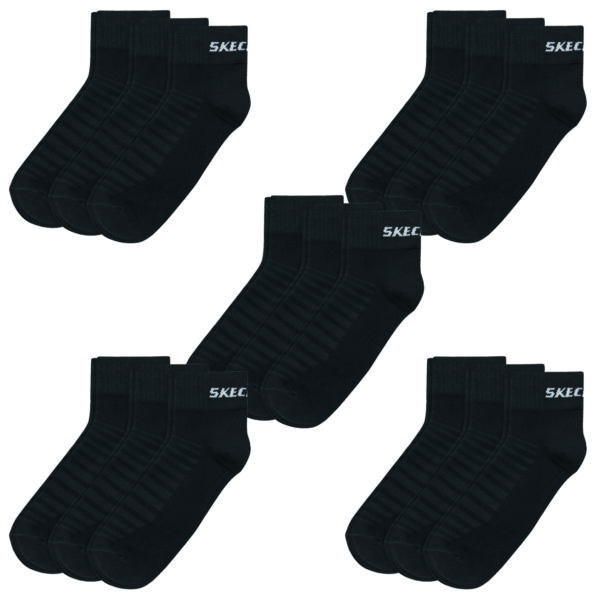 15 Paar Skechers Unisex Quarter Socken SK42017