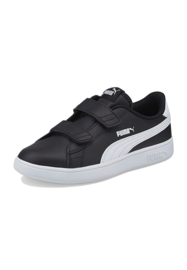 PUMA Smash V2 L V PS Unisex Kinder Sneaker Schuhe 365173 03 Schwarz / Weiß