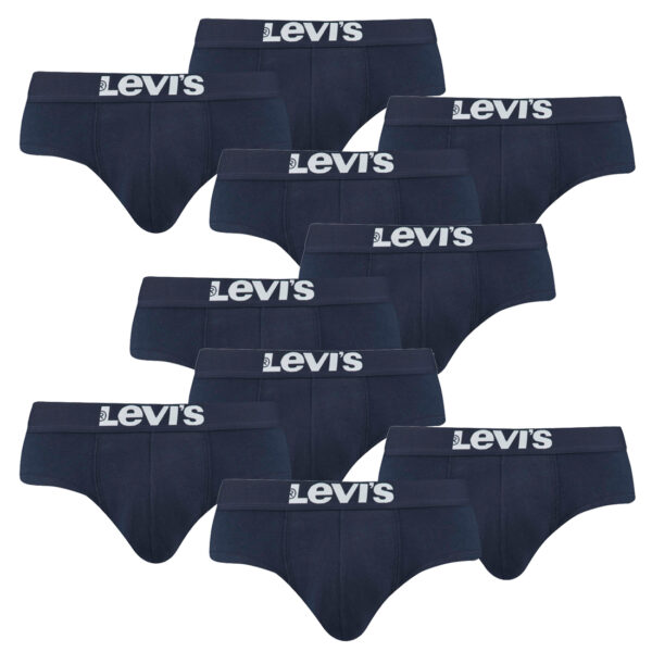 10er Pack Levis Men Solid Basic Brief Shorts Slip Herren Unterhose Pant Unterwäs...