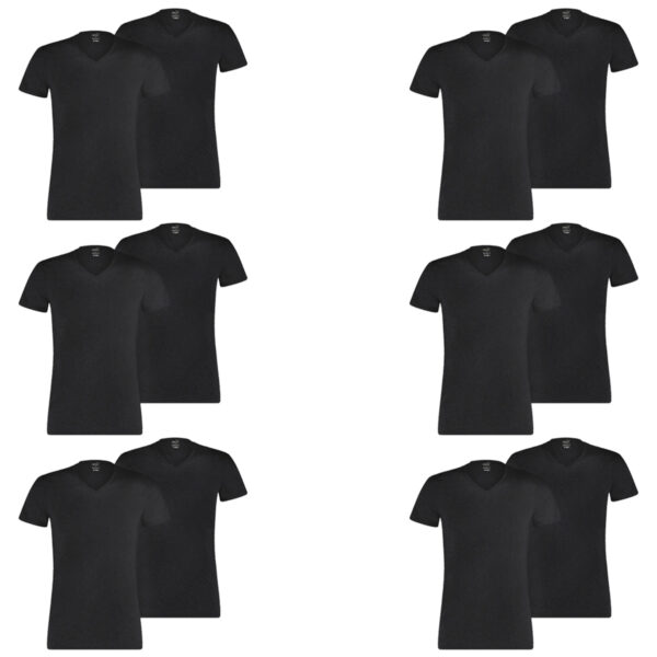 12 er Pack Puma Basic V Neck T-Shirt Men Herren Unterhemd V-Ausschnitt