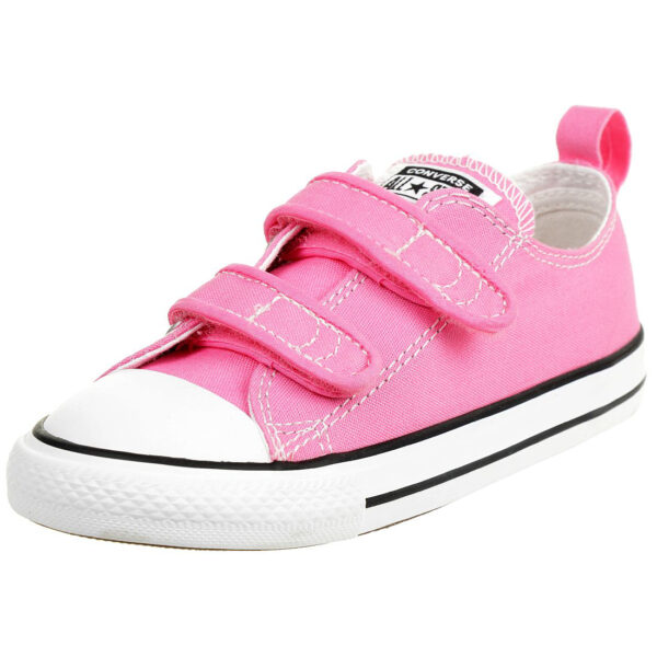 Converse CT 2V OX Chucks Pink Mädchen Baby Sneaker Klett canvas pink 709447C