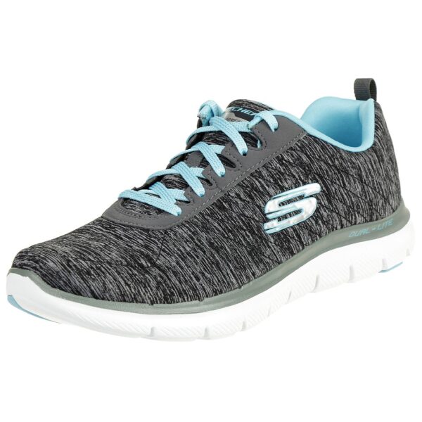 Skechers Flex Appeal 2.0 Damen Fitnessschuhe Light weight schwarz