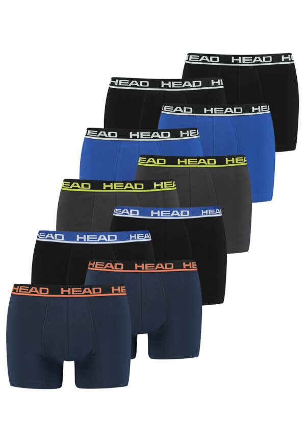 Head Herren Basic Boxer Pant Shorts Unterwäsche Unterhose 10 er Pack